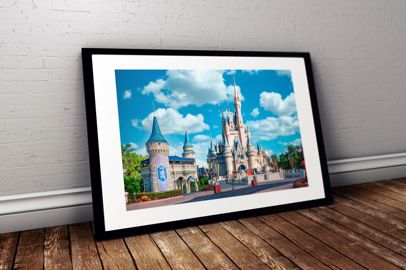 Disney World Photography Print Florida Landscape Magic Kingdom Building Fine Art Photo Print Wall Decor Cinderella Castle. image 9