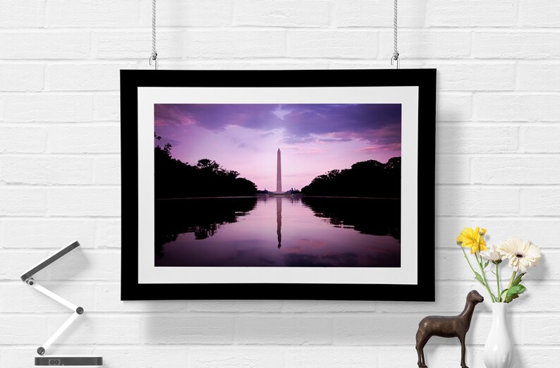 Washington Monument Silhouette Washington, DC. image 8