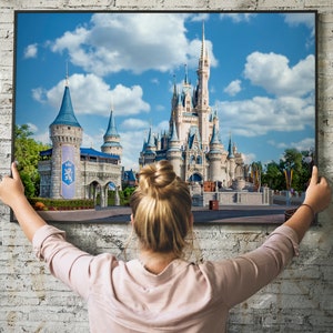 Disney World Photography Print Florida Landscape Magic Kingdom Building Fine Art Photo Print Wall Decor Cinderella Castle. image 2