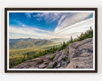Adirondack Mountains Photography Print: Dramatic Sky Landscape