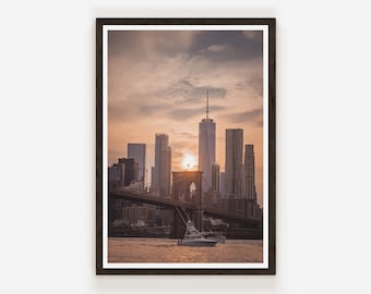 Freedom Tower Sunset, New York City | Fine Art Photo Print | Photography | Wall Decor.