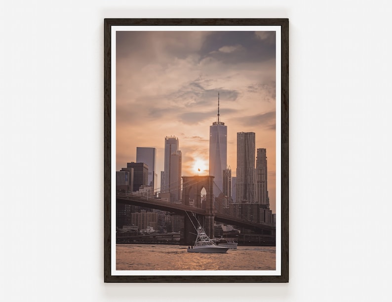 Freedom Tower Sunset, New York City Fine Art Photo Print Photography Wall Decor. image 1