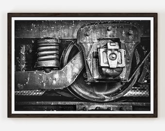 DL&W  Lackawanna Railroad Vintage Train Black and White Fine Art Photography Train Art Train Photography Railroad Art Railroad Photography