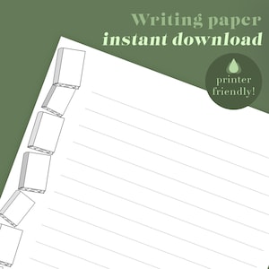 Descarga de papel de escritura para amantes de los libros / Papel de escritura de cartas imprimible