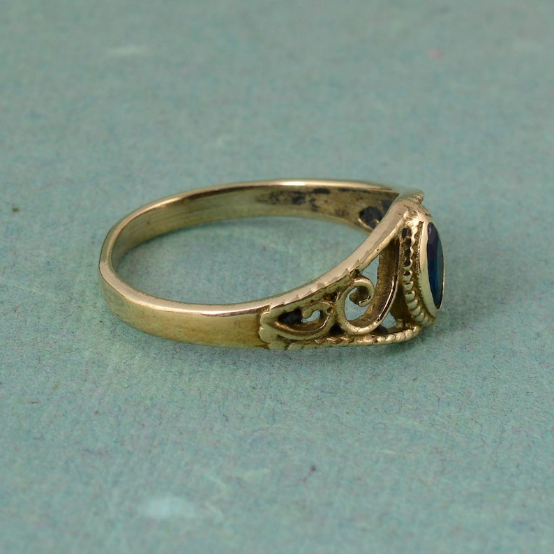 Blue Gemstone Ring,AAA Blue Gemstone Ring,Vintage Ring,Natural Gemstone ring,Handmade Jewelry,Statement ring,Midi ring,Personalized ring