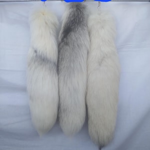 White Fox Tails Not Real - Etsy