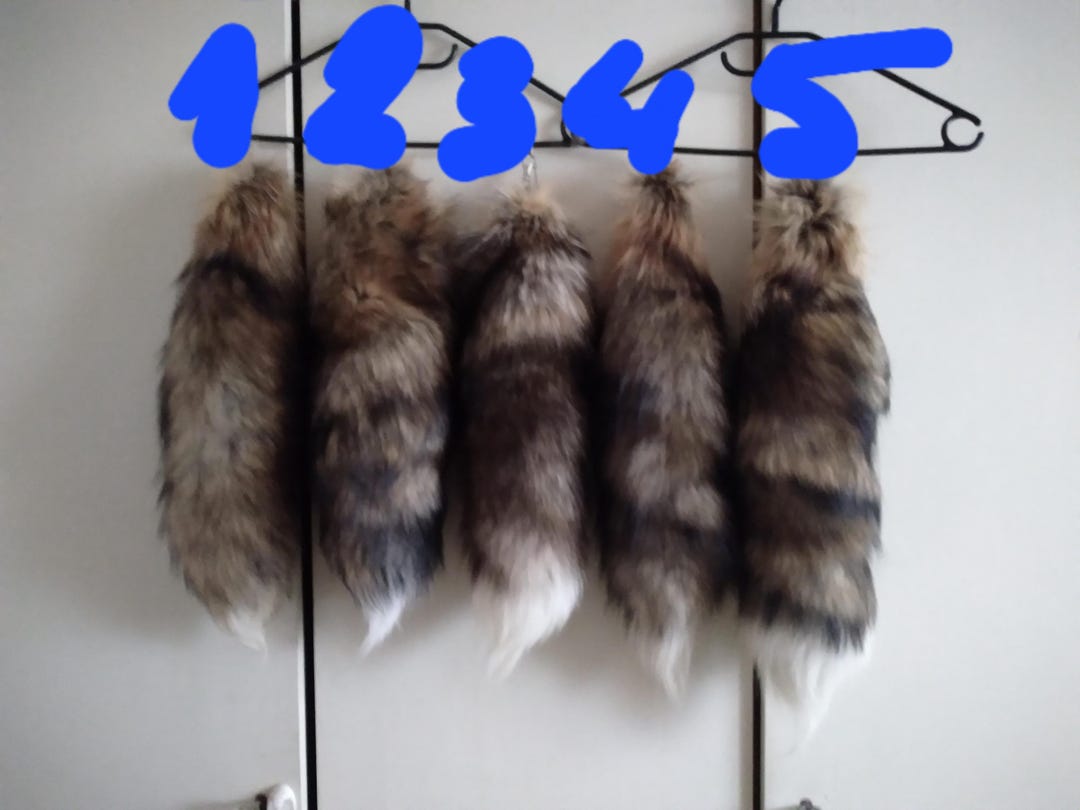 Real Red Fox Keychains the Large and Fluffy Tails of the Red Fox Fur ...