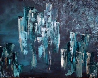 Abstract city of ice