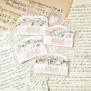 Billets faits main, 10 pièces, vintage, oiseau, botanique, coupe rapide, journalisation, scrapbooking, travaux manuels, fournitures d'artisanat, fabrication de cartes, correspondance