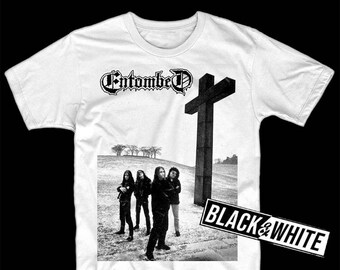 ENTOMBED UPRISING Black T-shirt Men Shirt Rock Band Tee Music