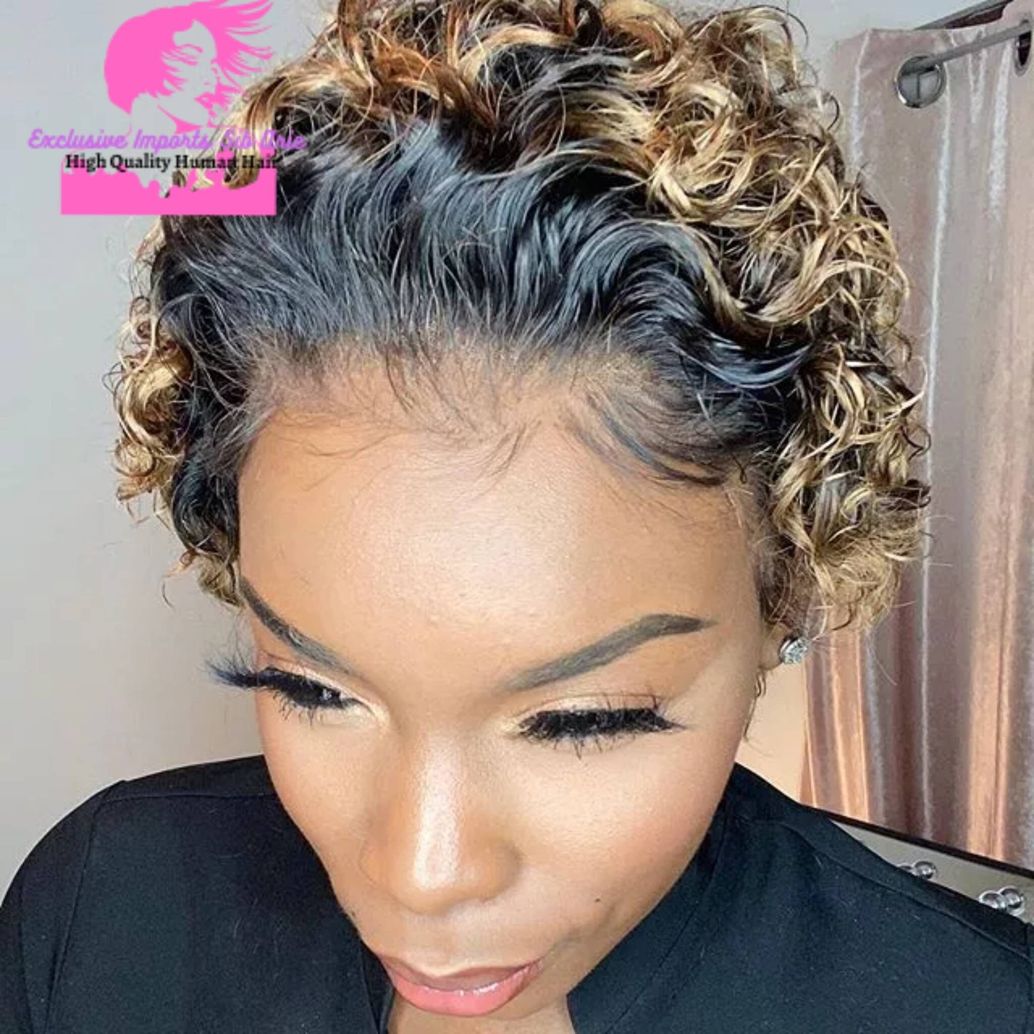 real hair pixie wigs