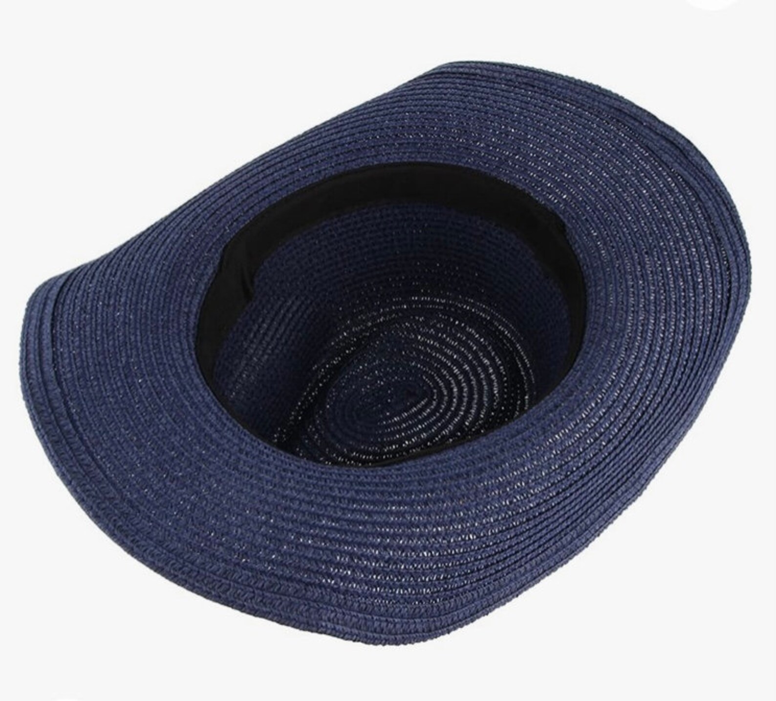 Ladies blue cowboy hat/blue straw sun hat/navy sun hat/cowboy Etsy
