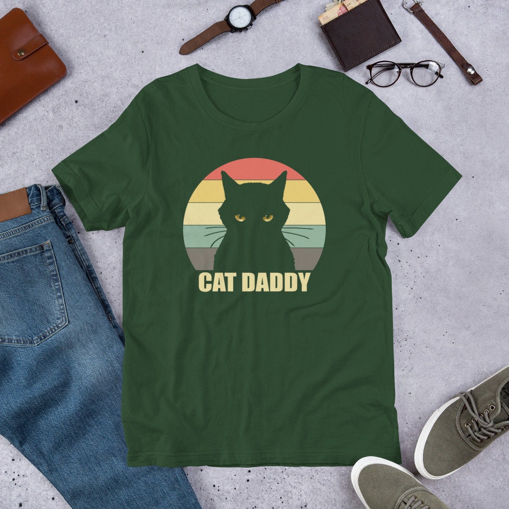Cat Daddy Shirt Best Cat Dad Ever Tee Cat Lover Tshirt Cat Etsy
