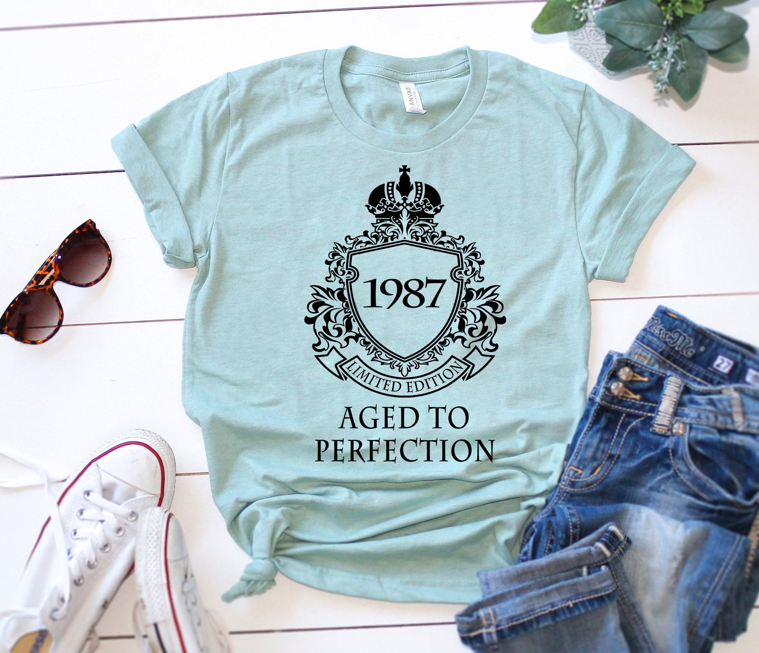 1987 Aged To Perfection SVG 33rd Birthday svg 33rd Bday Png | Etsy