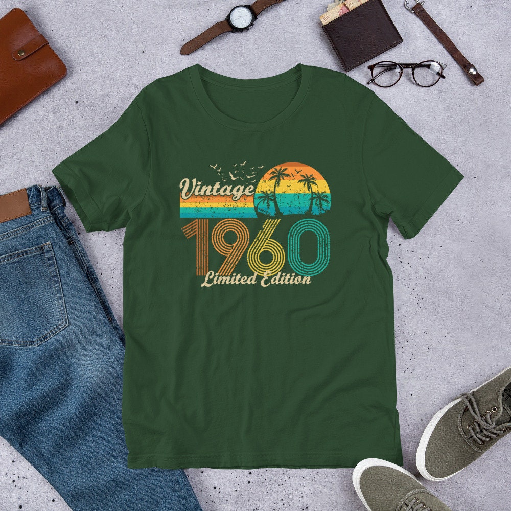 Vintage 1960 Shirt Limited Edition 60th Birthday Gift Idea 60 - Etsy