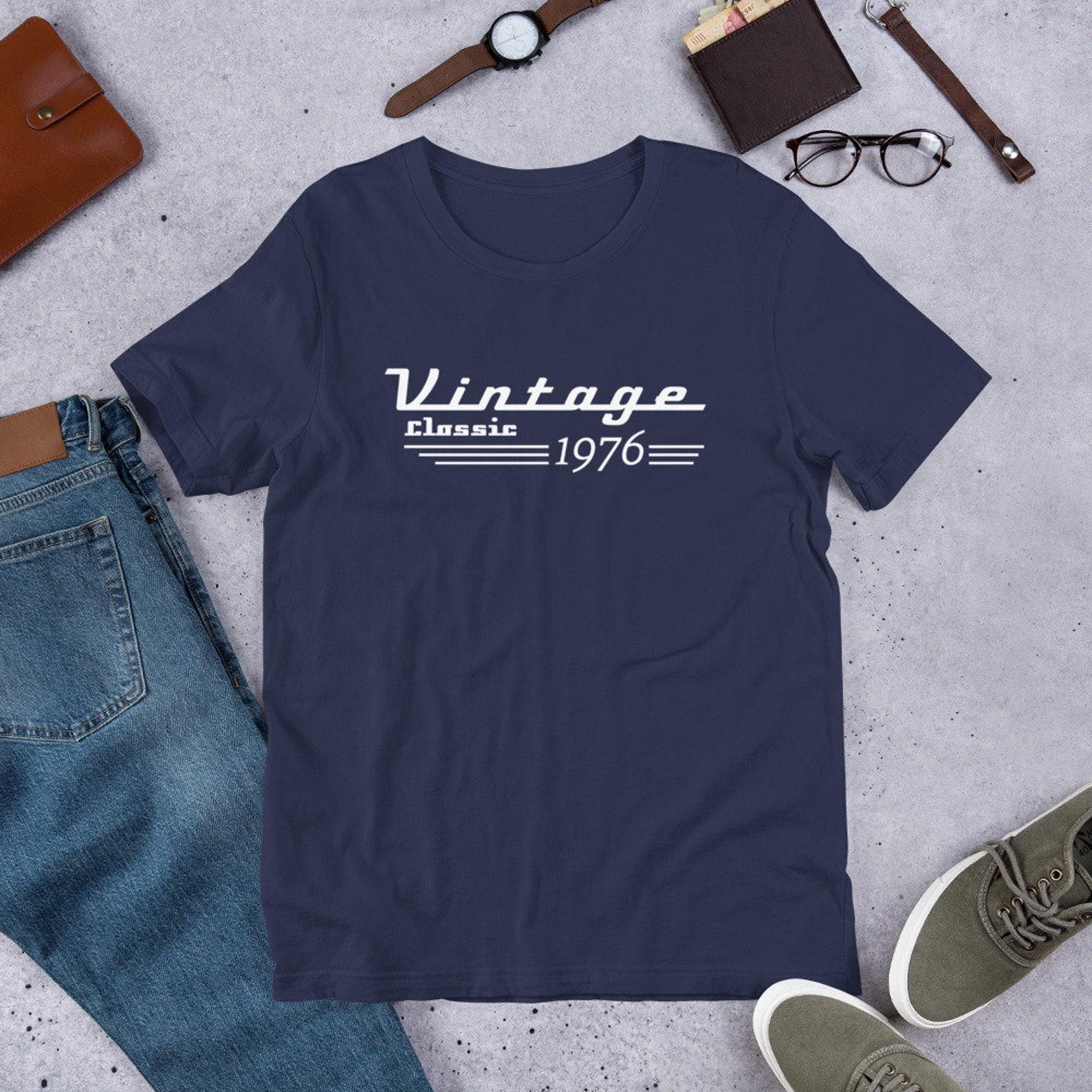 Vintage 1976 Shirt Vintage Classic 1976 T-Shirt 44th Birthday | Etsy