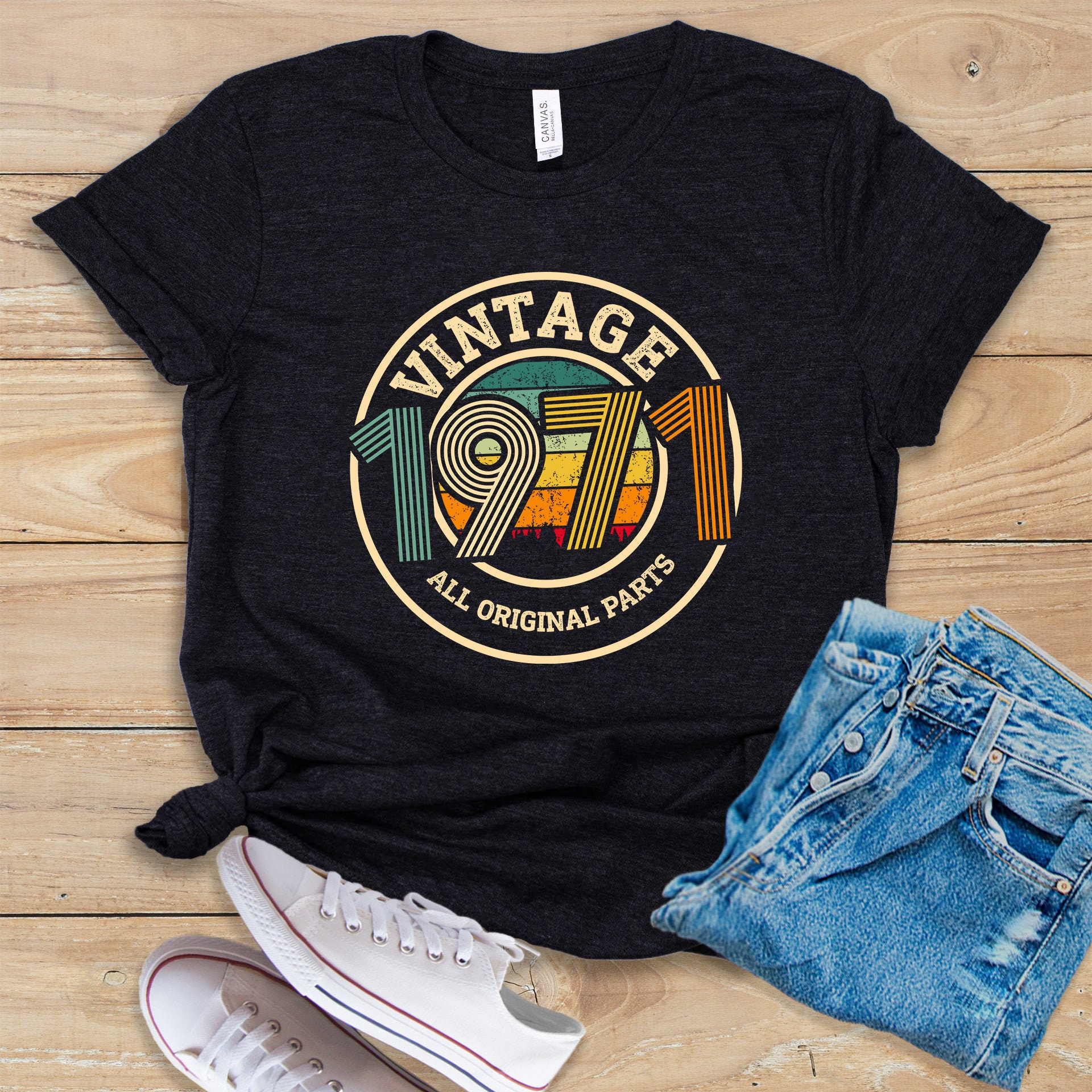 Download Vintage 1971 Svg All Original Parts Svg 49th Birthday Print Etsy
