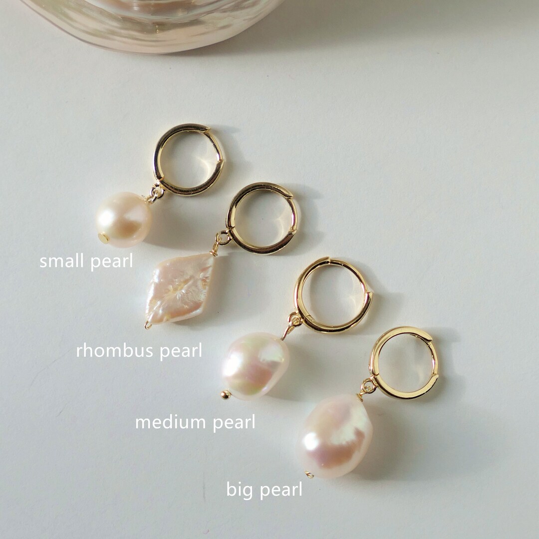 Sterling Silver Baroque Huggie Earrings