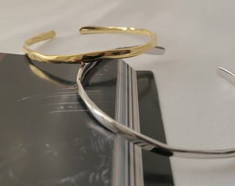 Textured Cuff Bracelet, Skinny Cuff Bracelet, Sterling Silver Cuff Bracelet, Bangle Cuff Bracelet, Bangle Cuff Gold Vermeil