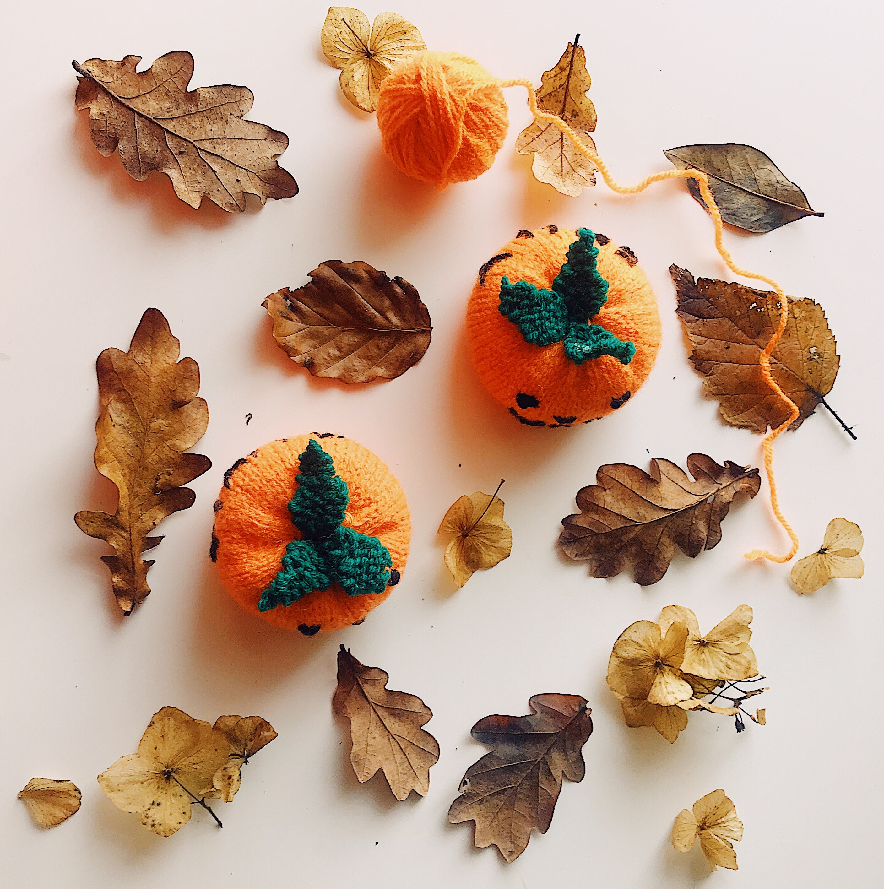 Spooky Knitted Pumpkins Knitting Pattern Etsy