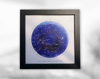 Swarovski Crystal Gift Star Map 15th Wedding Anniversary