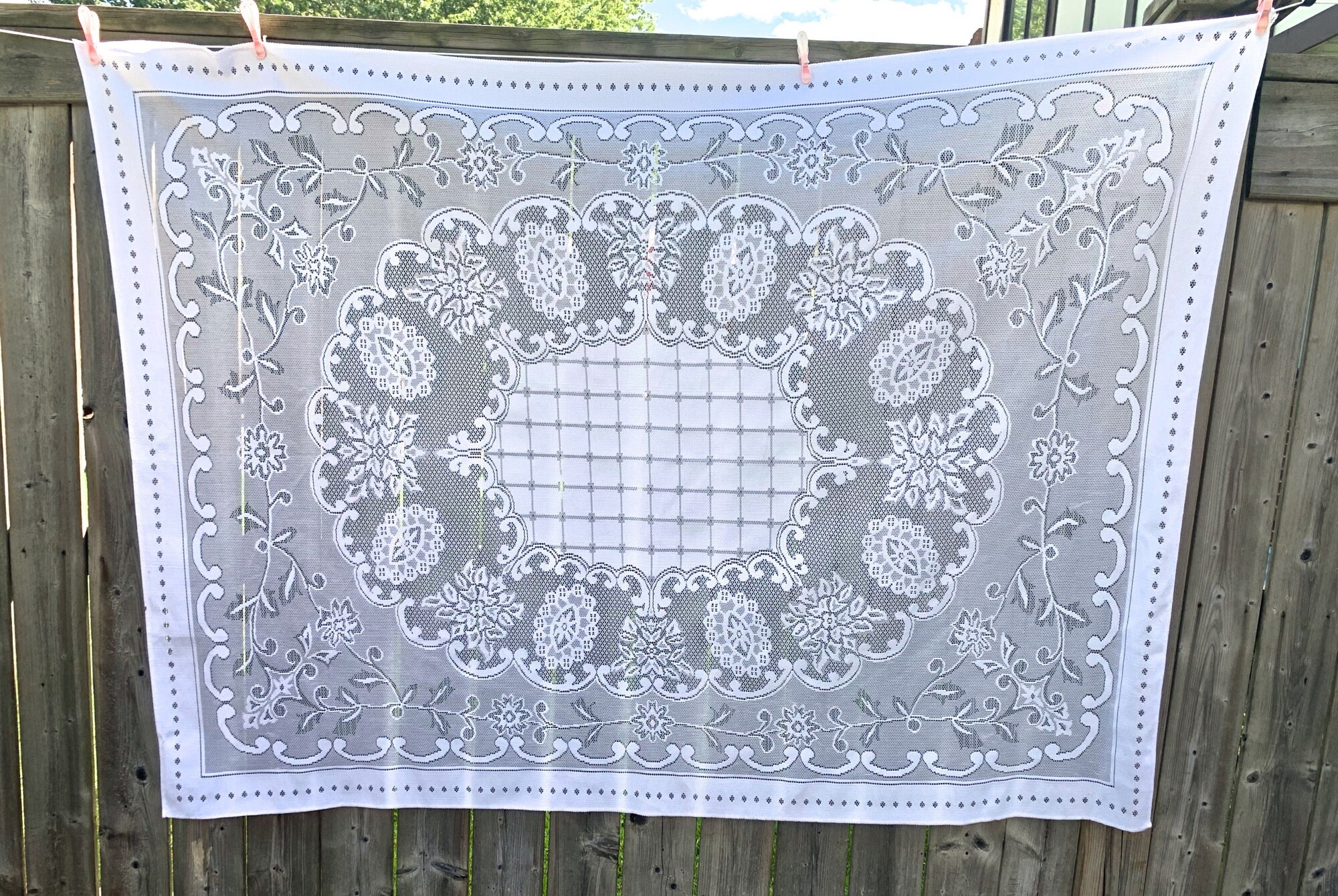 Quaker lace tablecloth - Etsy 日本