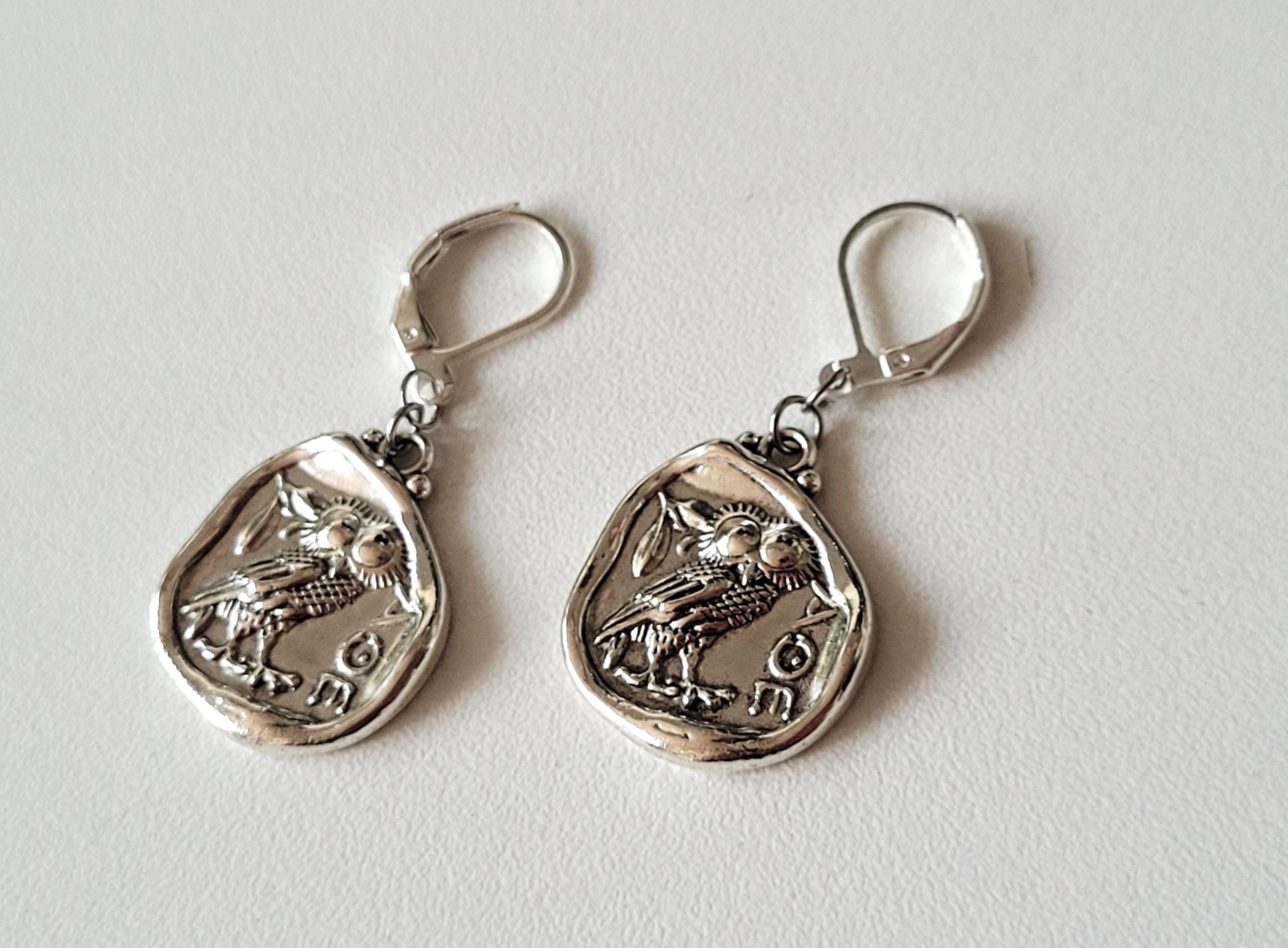 Boucles D'oreilles Hiboux/chouettes Argentées - Fantaisie - Neuf Sans Emballage