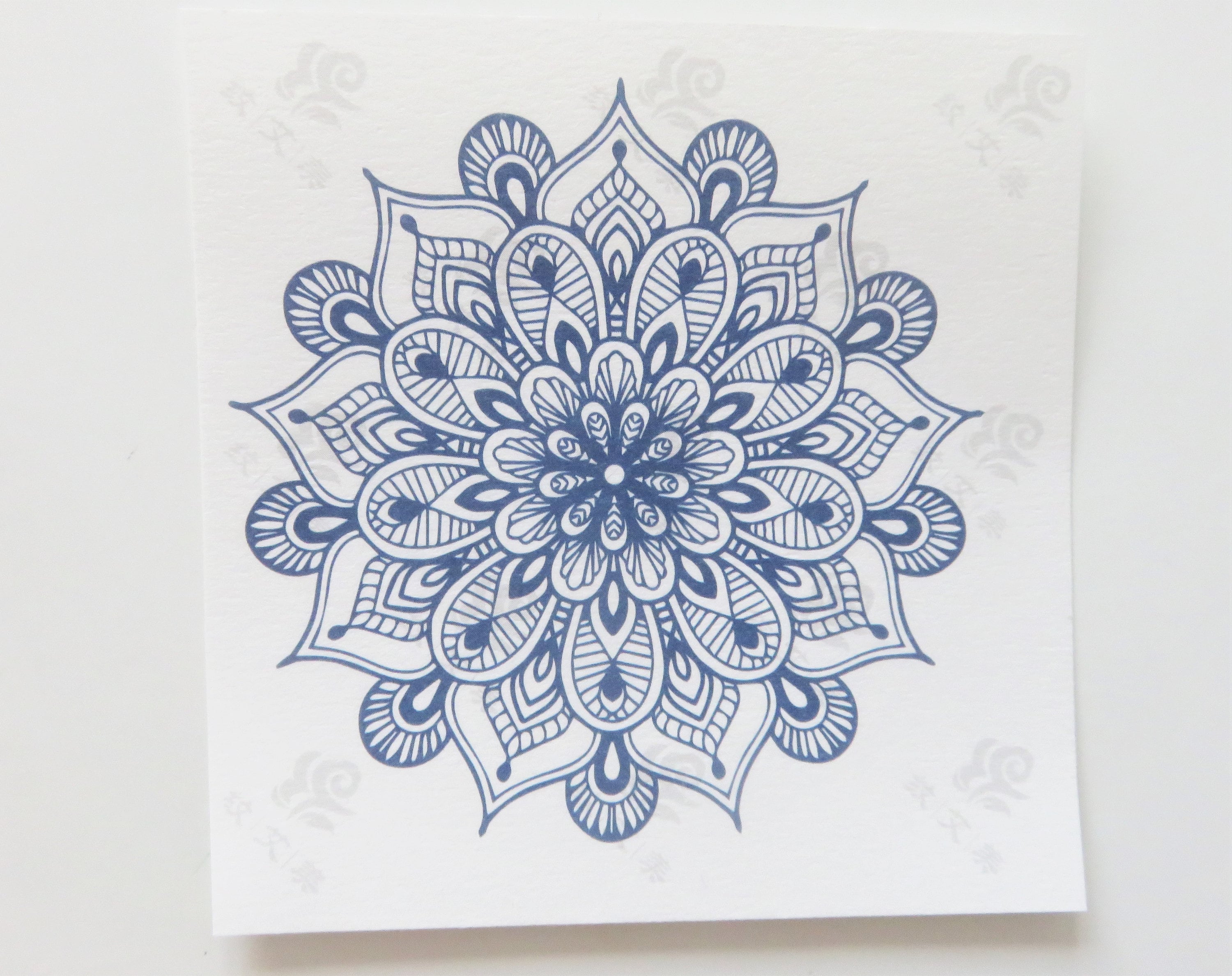 Long Lasting Tattoo Jagua Gel Mandal Blue 7cm X 7cm - Etsy