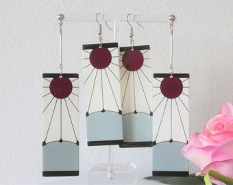 Hanafuda earrings, manga, different clasps