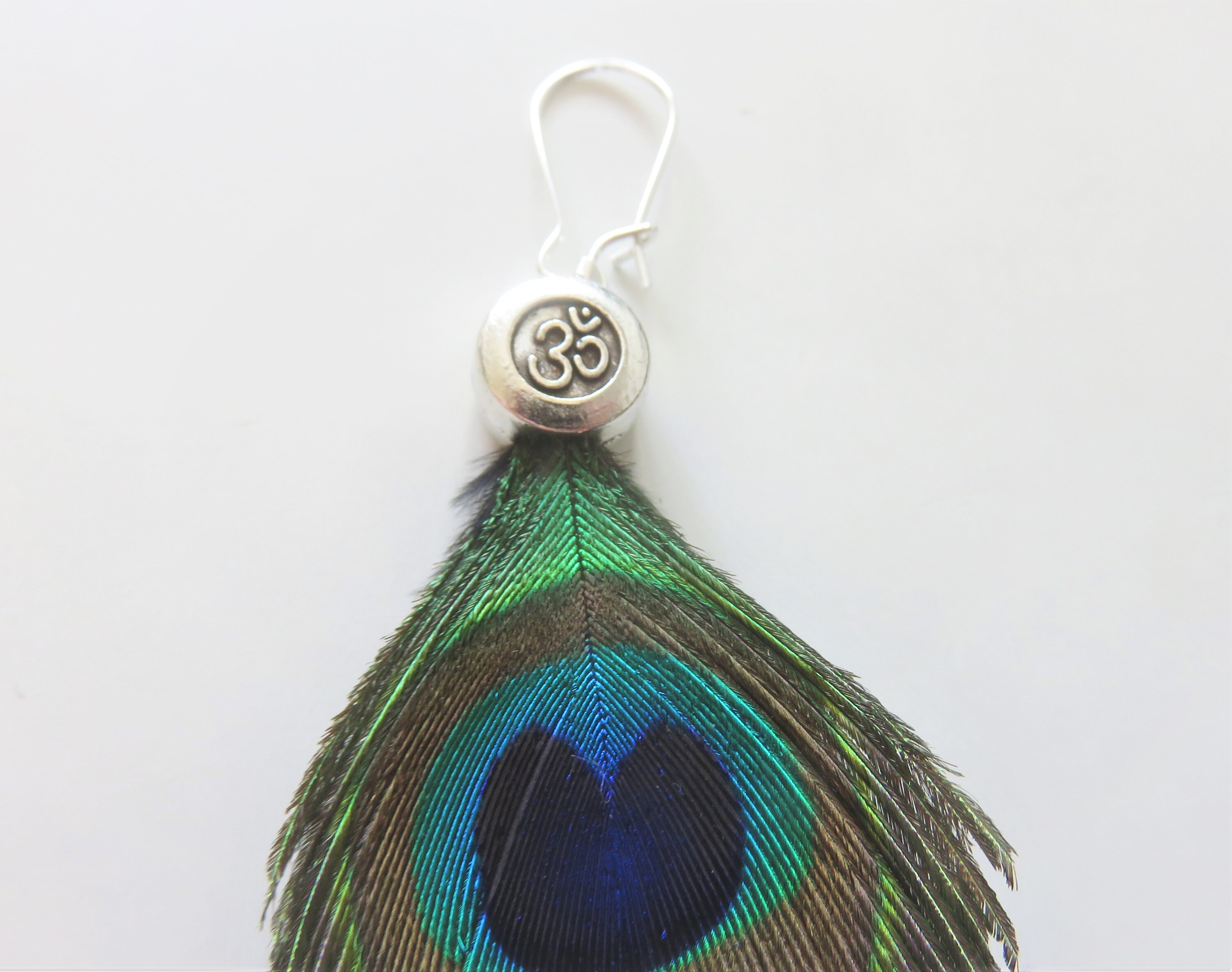 Peacock feather earrings shop forever 21