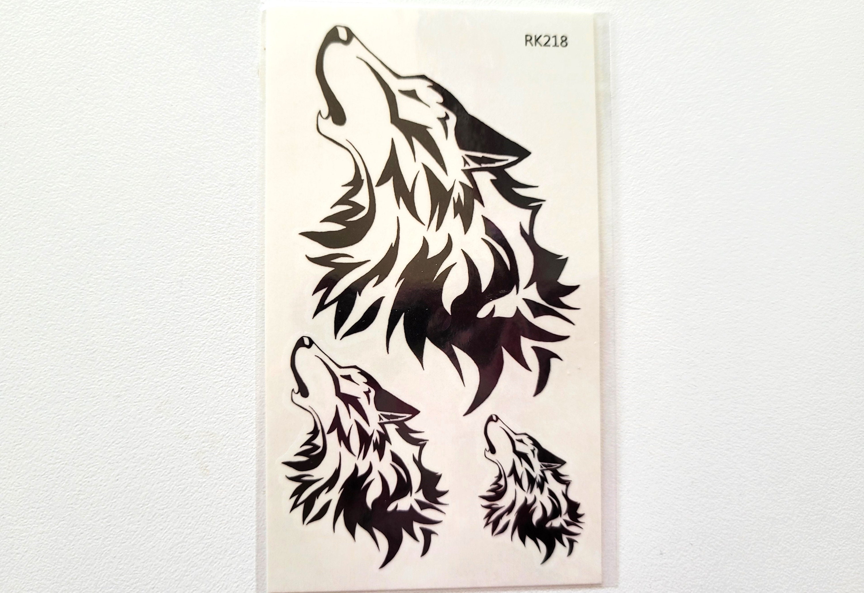 Tatuaje de lobo aullador - Etsy México, image size:3000x2060