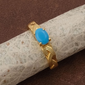 Turquoise Ruby & Different Gemstone Ring, Gold Plated Handmade Cuff Ring, Attractive Oval Shape Ring, Handmade Jewelry Gift For Her. 2121