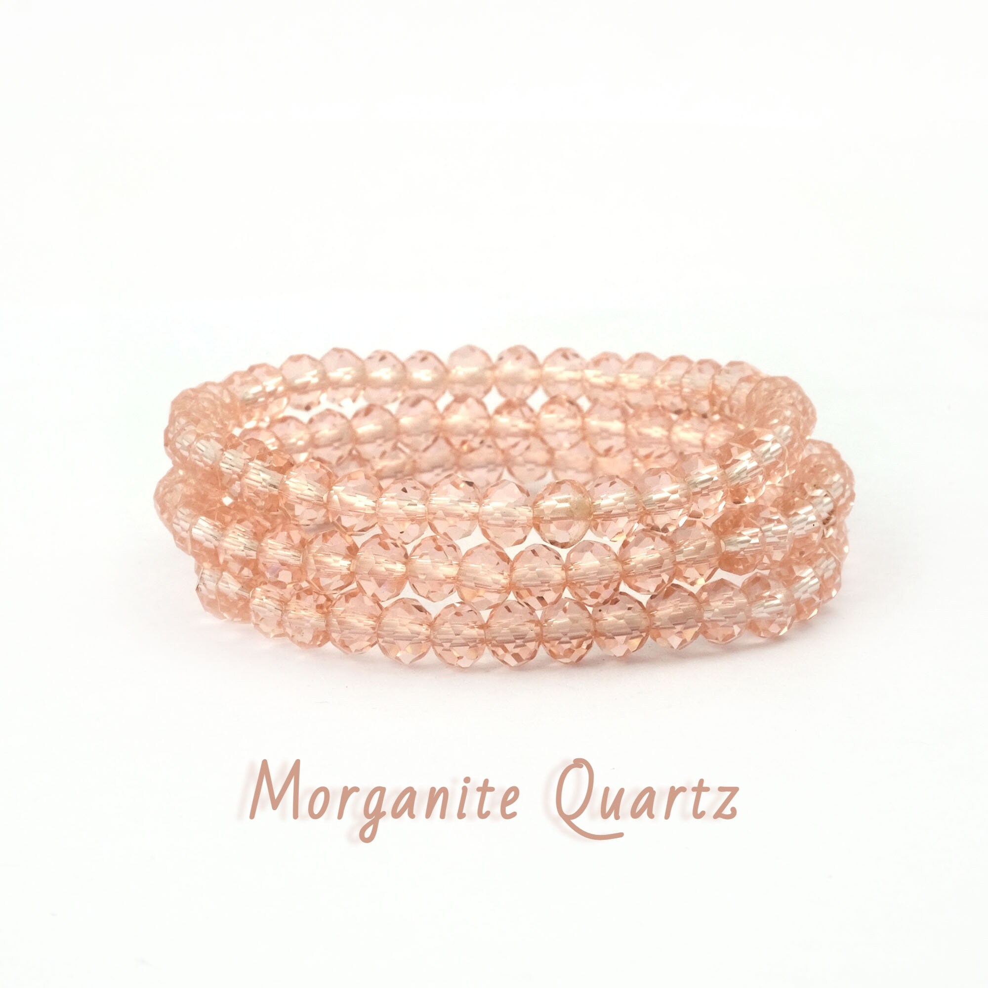 Buy Natural Pink Morganite Bracelet Round Beads Energy Gemstone Loose Beads  Bracelet for Jewelry Making Fashion Design AAAA Quality 7.5 Inch 8mm Online  in India - Etsy