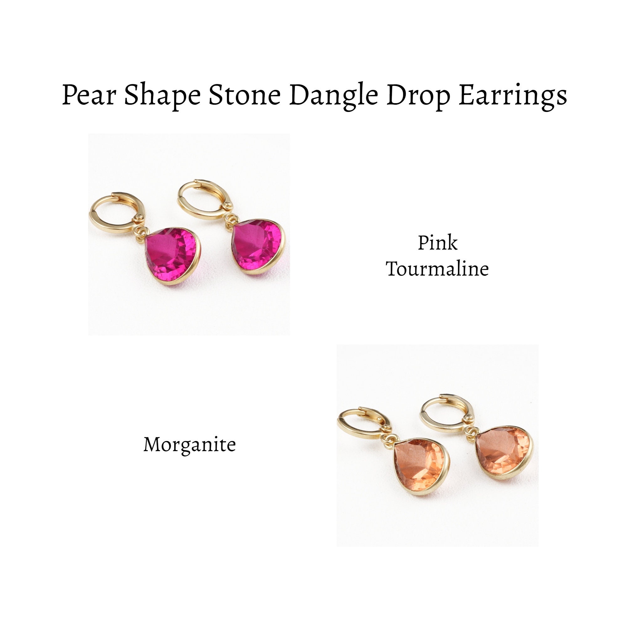 Update more than 67 morganite pear earrings super hot