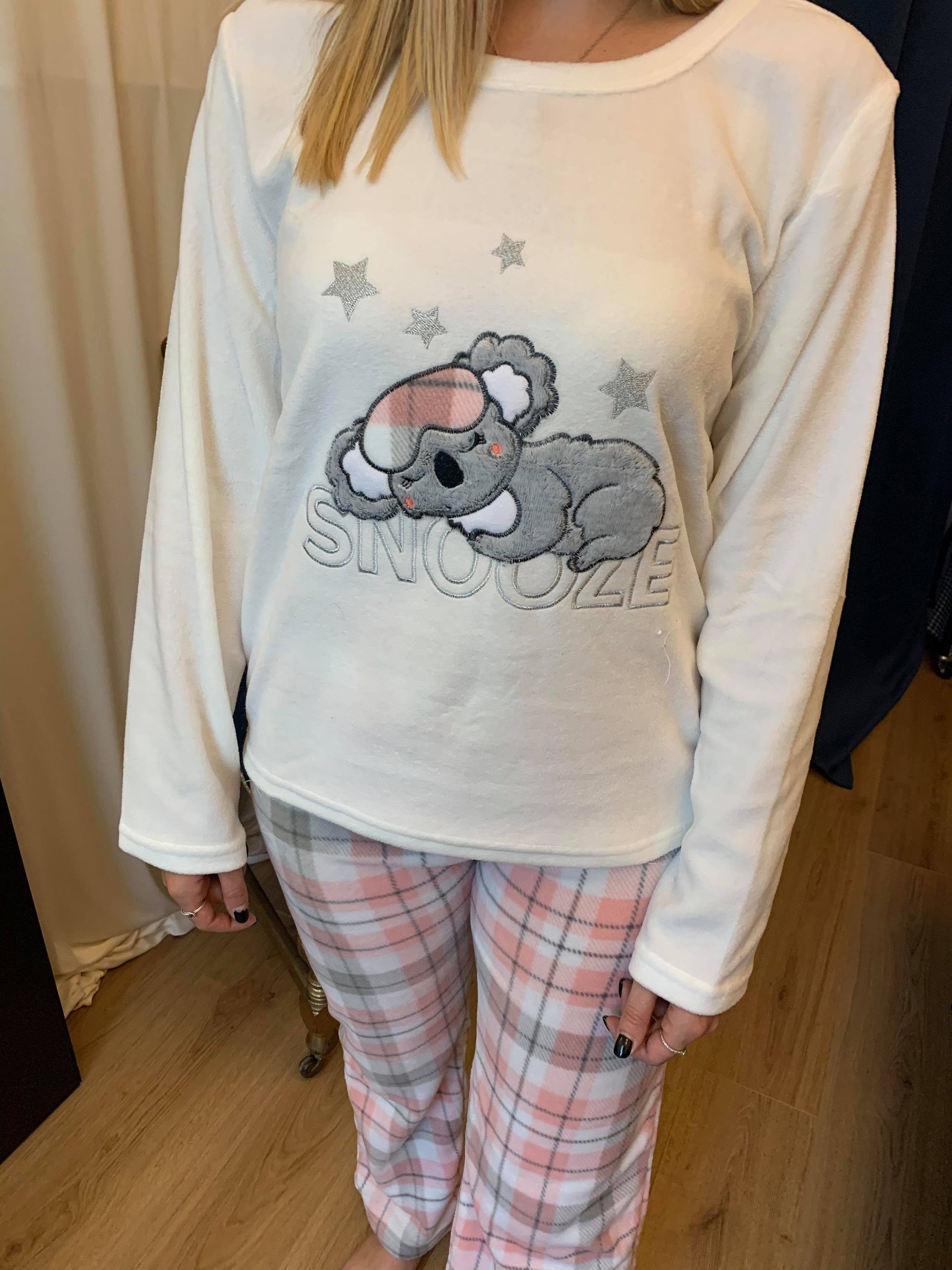 Ladies Fleece Pyjamas Set Koala PJs Loungewear Gift Idea With Etsy