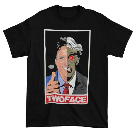 Justin Trudeau vs. Two-Face Mashup T Shirt| Political Artwork Tee| Anti Establishment Corruption Shirt| Canadian Government Protest T-Shirt
