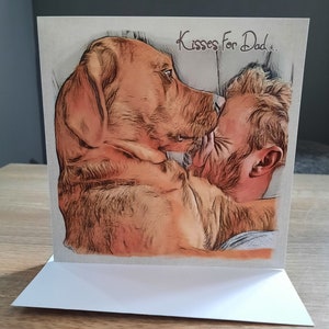 Fox Red Labrador Father's Day/Birthday Card