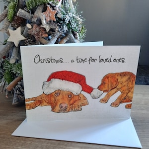 Fox Red Labrador Christmas Card