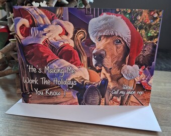 Fox Red Labrador Christmas Card