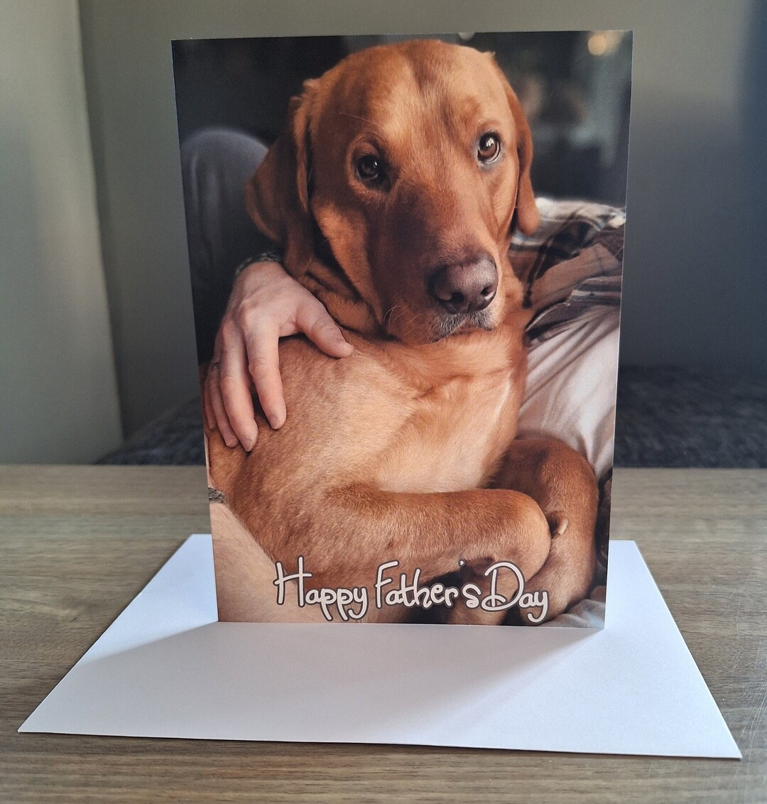 Fox Red Labrador Father's Day Greeting Card - Etsy