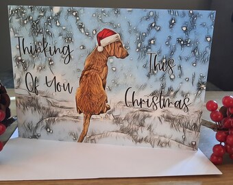 Fox Red Labrador Christmas Card