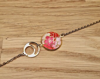 Japanese style women's bracelet red rose gold