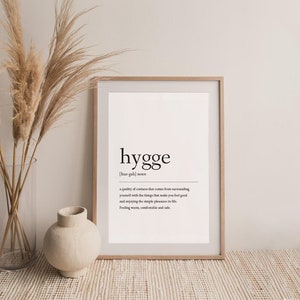Stampa Hygge Definition, stampa corridoio, stampe soggiorno, stampa camera da letto neutra, stampa famiglia, stampa casa, stampe salotto, arte murale
