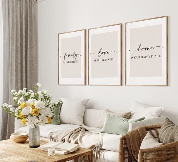 Print for living room discount