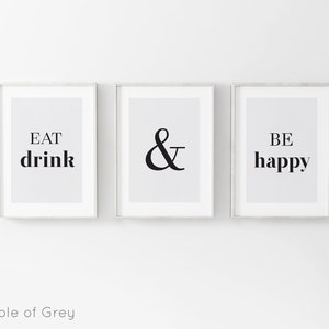 beige kitchen prints, dining room prints, set of 3,... Beige Kitchen Prints, Dining Room Prints, Set of 3, Kitchen Wall Art ...