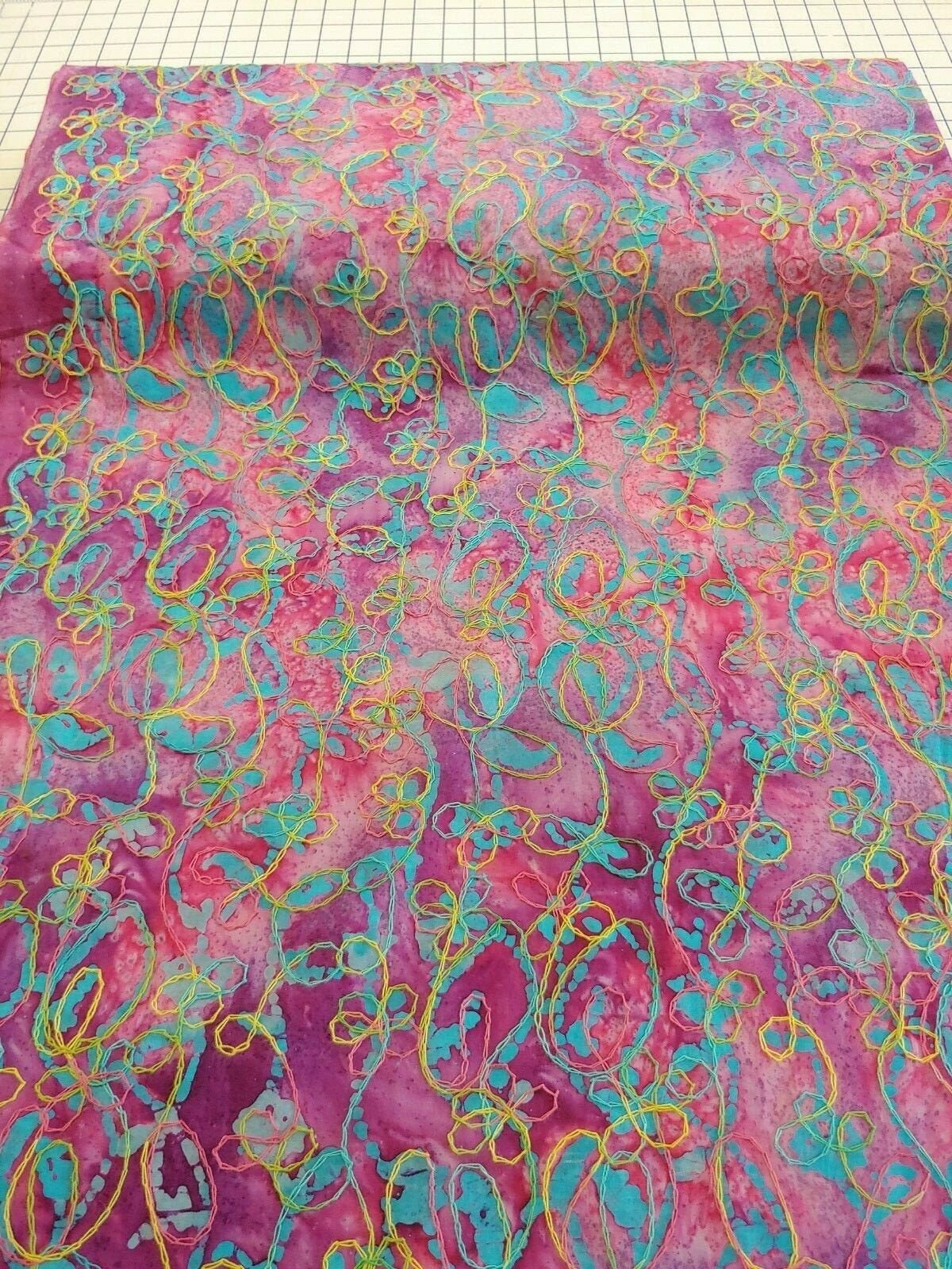 JUST IN Embroidered Batik 100 Cotton Fabric W/cotton Etsy New Zealand