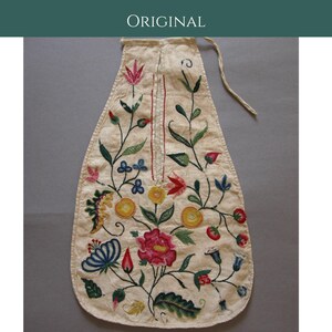 18th Century Pockets for Machine Embroidery. Historical Accessories for Reenacting and LARP image 7