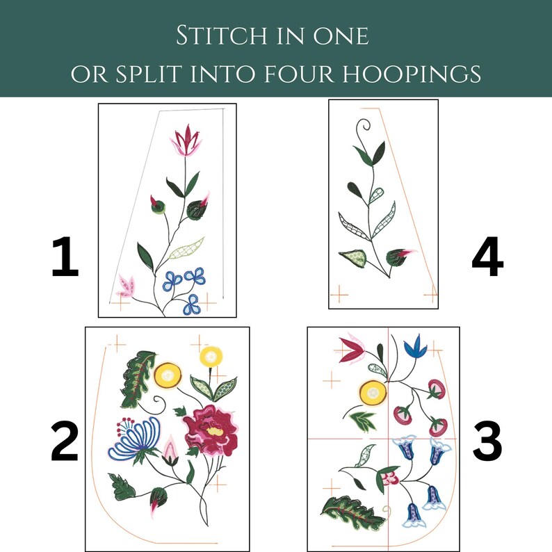 18th Century Pockets for Machine Embroidery. Historical Accessories for Reenacting and LARP image 3