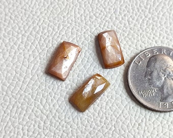 AAA+ Quality Natural Yellow Sapphire Cut Gemstone, Faceted Yellow Sapphire, Rectangle Shape Sapphire Lot, Yellow Sapphire Gemstone Lot Y2