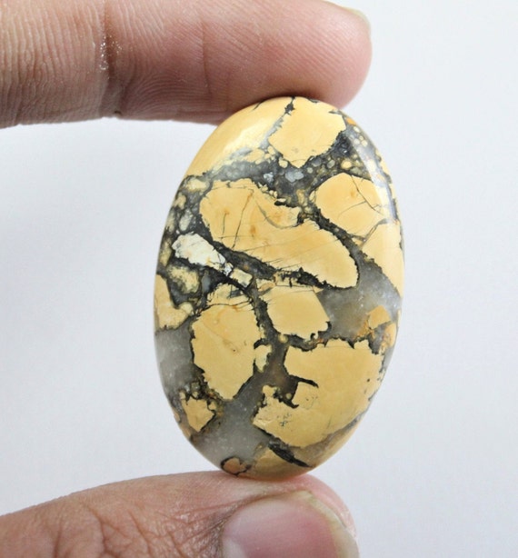 Designer Maligano 38Cts Smooth Polished Natural Maligano Jasper cabochon Top Quality Gemstone Semi Precious Jewelry Making Stone Oval M19